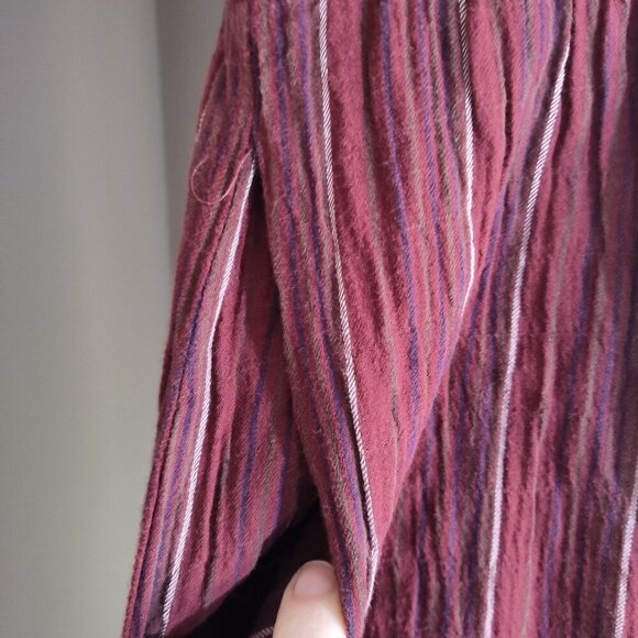 DRA Los Angeles Striped Casual Romper sz M Vino Burgundy - Picture 8 of 11